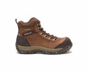 Caterpillar Ally Waterproof Composite Toe Sikkerhedsstøvler Dame Brune | 143852-QLM
