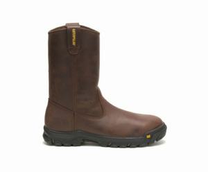 Caterpillar Drawbar Steel Toe Sikkerhedsstøvler Herre Brune | 981702-SXT