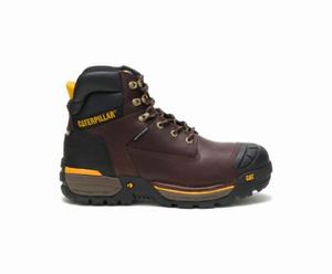 Caterpillar Excavator LT 6" Waterproof Sikkerhedsstøvler Herre Bordeaux | 521437-TSV