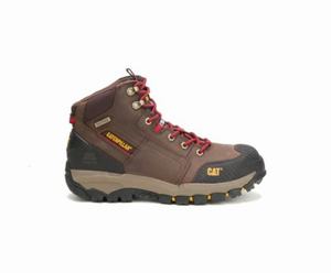Caterpillar Navigator Mid Waterproof Steel Toe Sikkerhedsstøvler Herre Brune | 160578-MKF