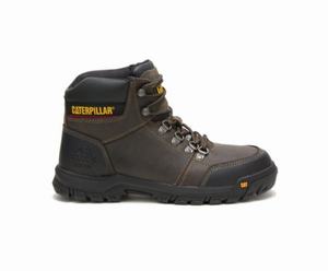 Caterpillar Outline Steel Toe Sikkerhedsstøvler Herre MørkeGrå | 473815-XMI