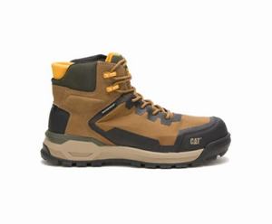 Caterpillar Propulsion Waterproof Composite Toe Sikkerhedsstøvler Herre Guld | 720358-IXV